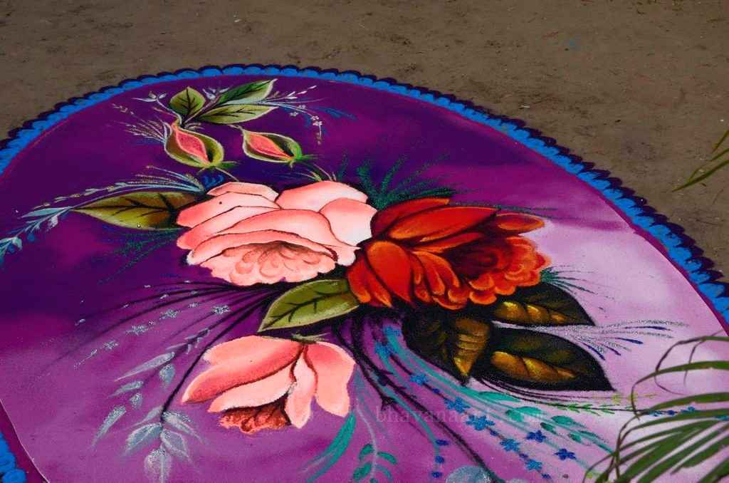 Rangoli for welcoming the guests